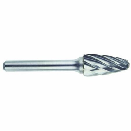 Morse Carbide Burr, General Purpose Premium, Series 5970, Radius, 12 Head Dia, 1 Length of Cut, Tree R 59747